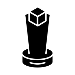 Augmented Reality Simulation glyph icon