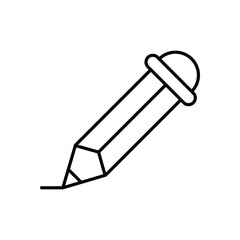 Pencil  vector icon stock illustration