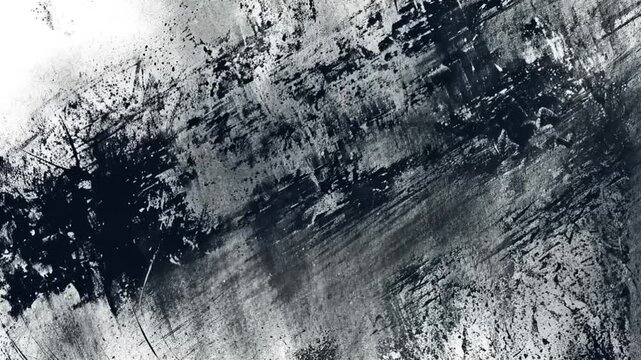 charcoal style grunge black and white painting