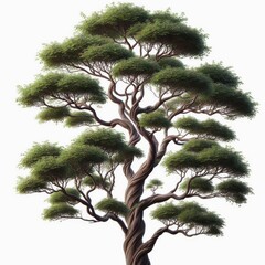 tree on white isolated background
