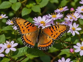 Obraz premium butterfly on flower