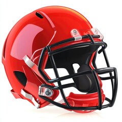 Fototapeta premium Football Helmet Safety Equipment. Detailed Vector Illustration of American Football Protective Gear