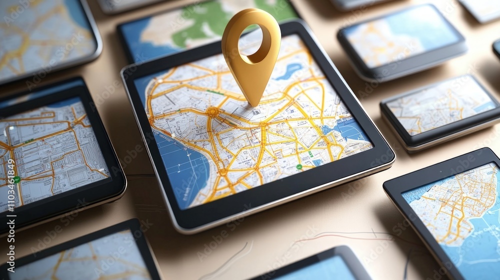 Poster Digital perspectives on interactive maps and location services in urban spaces