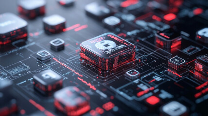 Ai generated technology innovations a deep dive into digital interfaces cyber environment data visualization modern aesthetics