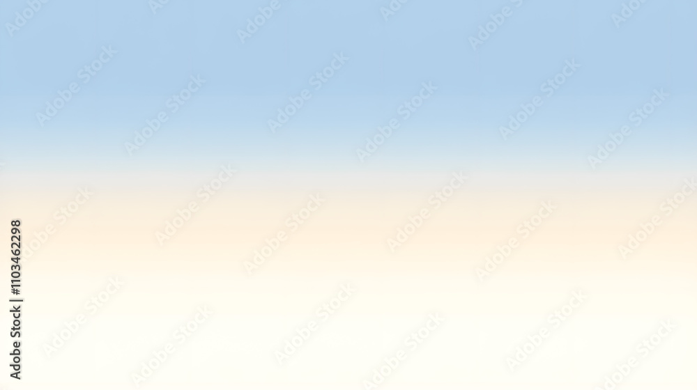 Poster a serene gradient background transitions smoothly from a light blue sky to a soft beige and finally 