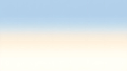 A serene gradient background transitions smoothly from a light blue sky to a soft beige and finally to bright white, creating a calming and peaceful atmosphere.