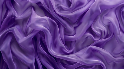 Obraz premium violet color fabric texture background, close up. Curl drape. Top view, copy space.
