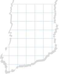 Grid notebook torn paper for journal or scrapbook decoration