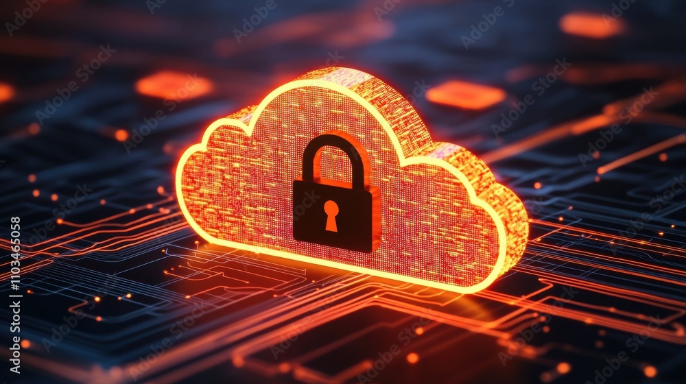 Poster cloud security measures protecting data networks the importance of digital protection in today's tec