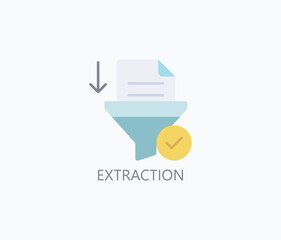 Extraction Vector, Icon Or Logo Sign Symbol Illustration 