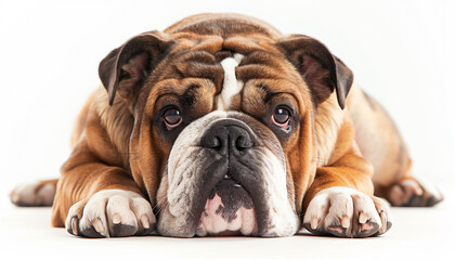 Obraz premium Lazy British bulldog