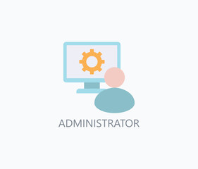 Administrator Vector, Icon Or Logo Sign Symbol Illustration 