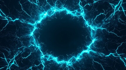 Obraz premium electric energy lines emanating from a central point, creating radiating arcs that are both sharp and fluid.