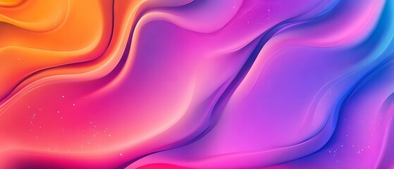 Obraz premium Vibrant abstract colorful gradient background with smooth transitions of blue, pink, and yellow hues for modern design and artistic projects
