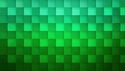 Fototapeta premium Abstract Gradient Green Background with Textured Green Squares
