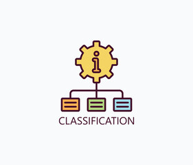 Classification Vector, Icon Or Logo Sign Symbol Illustration 