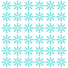 Christmas Ornamental Snowflakes Pattern Texture Background Vector