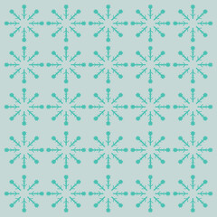 Christmas Ornamental Snowflakes Pattern Texture Background Vector