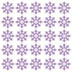 Christmas Ornamental Snowflakes Pattern Texture Background Vector