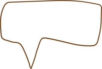 Obraz premium Speech Bubble Talk Line Art