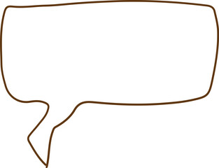 Obraz premium Speech Bubble Talk Line Art
