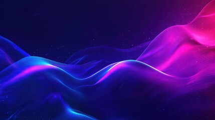A mesmerizing abstract background with vibrant blue and pink waves flowing in a dynamic and ethereal pattern. Perfect for futuristic, technology.