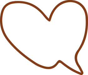 Speech Bubble Talk Line art