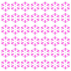 Christmas Ornamental Snowflakes Pattern Texture Background Vector