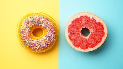 Donut vs Grapefruit: A Sweet and Sour Showdown