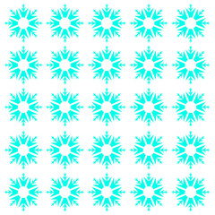 Christmas Ornamental Snowflakes Pattern Texture Background Vector