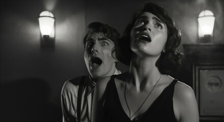 horror, frightened, noir, movie, vintage, ghost, antique, ancient, old, cemetery, history, people, woman, man, actors, expression, vampire, fashion, danger, dark, death, fear, darkness, demon, devil, 