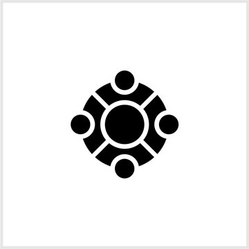 group logo, meeting, group of people at a round table