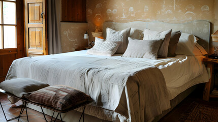 Modern style interior design 3d illustration