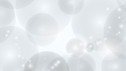Abstract Blue Gray Circles with Dynamic Light and Shadows in Blue Background Vector