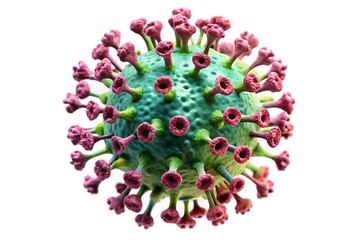 Virus isolated on white background