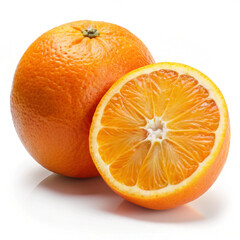 orange on white background