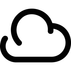 Simple vector icon cloud