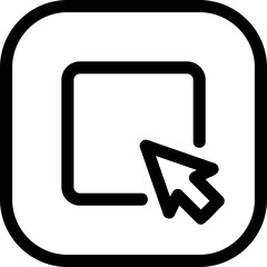 Simple vector icon cursor