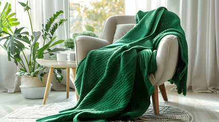 Modern style interior design 3d illustration