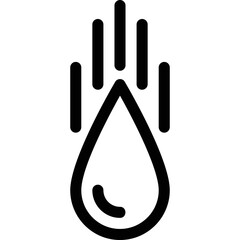 Simple vector icon drop