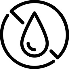 Simple vector icon drop