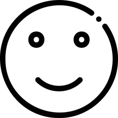 Simple vector icon smiley