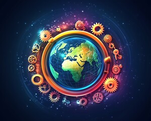 Naklejka premium showing the concept of Staying calm and focused under pressure. 