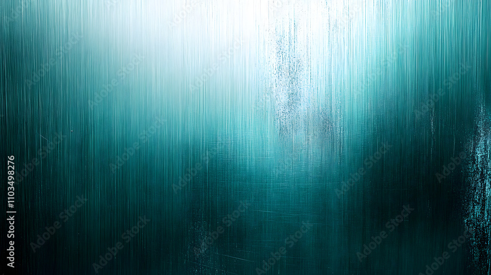 Poster abstract teal and white textured background. vertical brushed metal or painted effect. gradient shad