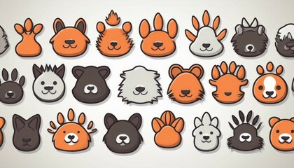 Obraz premium set of animals