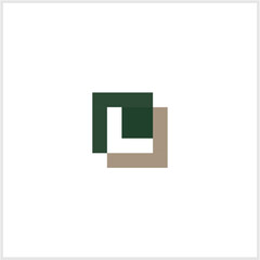 letter l logo inside retangle