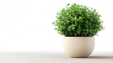 indoorplant pot on white color background