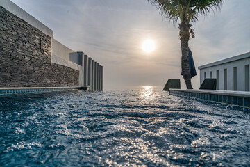 Privatpool mit Blick auf das Meer in Ko Samui Thailand