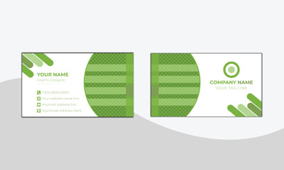 Cleaning Service Business Card Template with  soft green elements