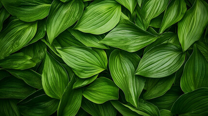 Lush Green Leaves Background for Nature and Texture Design